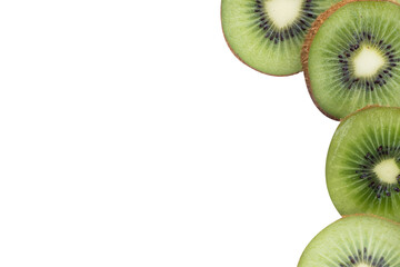 frame made of kiwi fruit slices