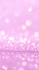 Soft Orchid Pink Bokeh Background Featuring Glittering Sparkles and Blurred Lights