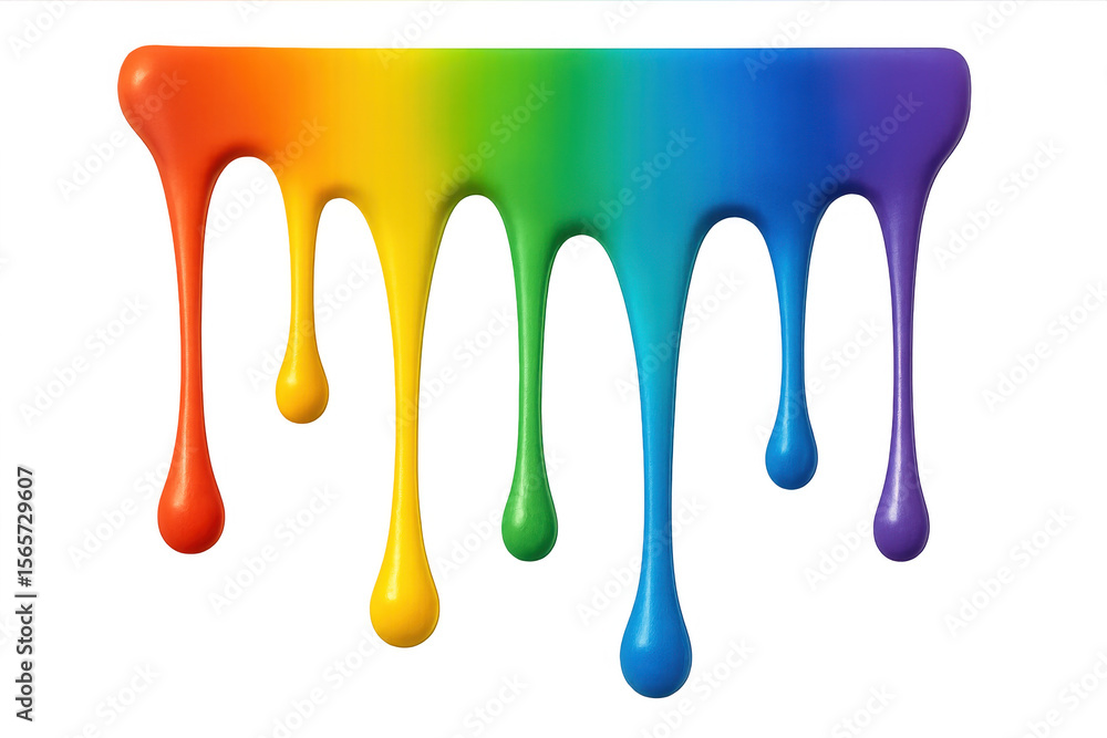Poster vivid paint cascading dynamically, forming colorful streams across transparent surface, revealing sp