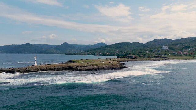 Cape Jason in the Black Sea in Turkey, Slow Motion with Drone