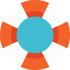 Obraz premium flat-illustration-of-a-lifebuoy-icon-for-safety--r (2)_processed.eps