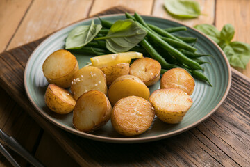 Rustic Stewed Potatoes with Green Beans – Homemade Vegetarian Meal