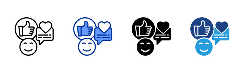 Reactions icon sheet multiple style collection