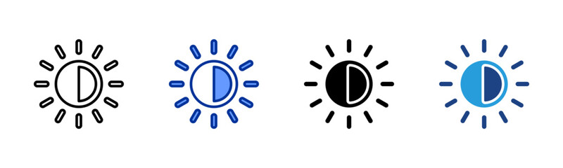 Dark Mode icon sheet multiple style collection