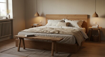 Cozy bedroom interior design