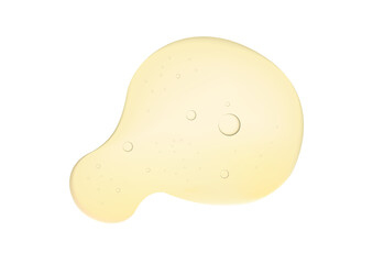 Gold oil liquid bubble macro vector cosmetic product