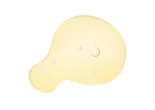 Gold oil liquid bubble macro vector cosmetic product