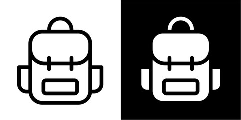 Classic Backpack Icon: Versatile Carryall for Travel, School, & Outdoor Adventures