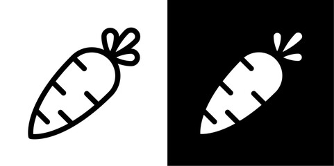 Fresh Carrot Icon: Healthy Root Vegetable for Food, Gardening, & Natural Themes