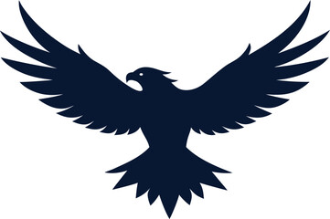 Obraz premium silhouette-of-an-eagle-flying--symbol-of-power--vi (1)_processed.eps