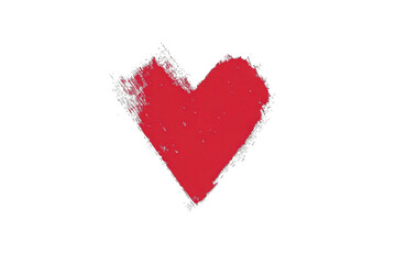 Displaying Red Heart With Grunge Texture On Black Background For Graphic