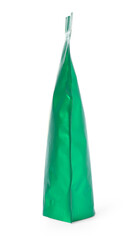 One zipper stand-up pouch isolated on white