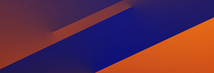 Burnt orange deep blue abstract modern background. Geometric shape. Line stripe diagonal triangle....