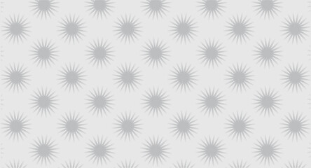 white seamless pattern gray flowers