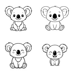 Seamless pattern of various abstract shapes in black and white background