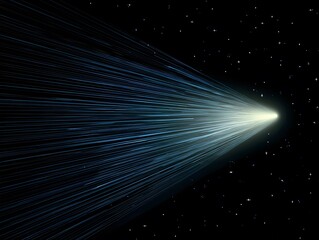 A mesmerizing stream of light cuts through the vast expanse of the universe, a captivating dance of cosmic energy.  A celestial spectacle to explore the depths of space.