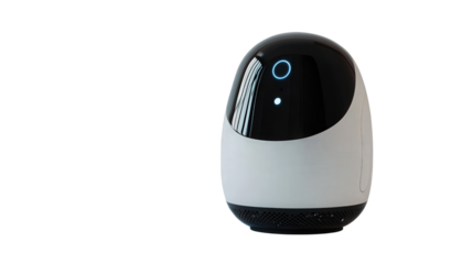 AI-powered home assistant robot,Transparent background, PNG file