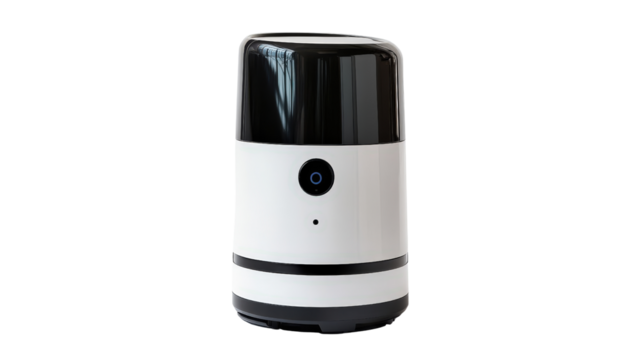 AI-powered home assistant robot,Transparent background, PNG file - Powered by Adobe