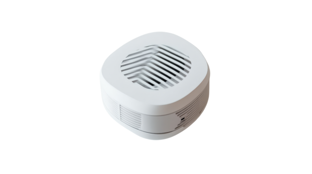 Air quality sensor for indoor monitoring,Transparent background, PNG file