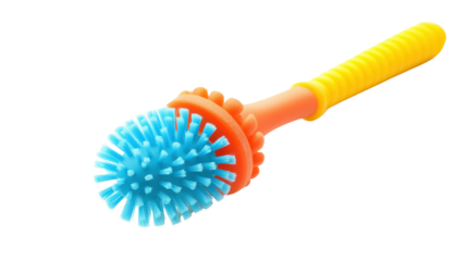 Baby bottle brush cleaner Transparent background, PNG file