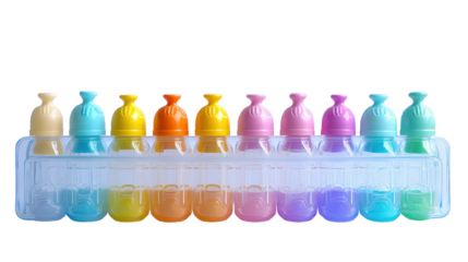 Baby bottle drying rack Transparent background, PNG file