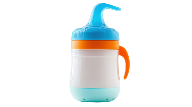 Baby feeding bottle holder Transparent background, PNG file