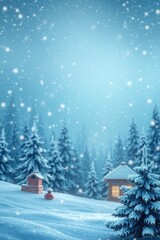 Obraz premium copy space for text background Christmas Snowy Winter Wonderland concept