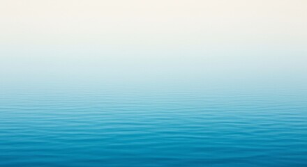 Fototapeta premium Abstract seascape with calming ombre effect from white to azure color gradient