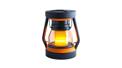 Camping lantern battery Transparent background, PNG file