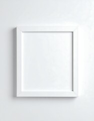 Minimalist square frame with asymmetrical edges for modern design