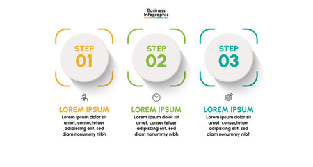 Business infographic design background template