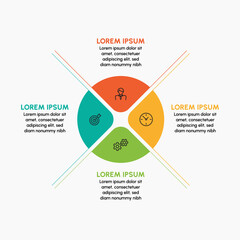 Business infographic design background template
