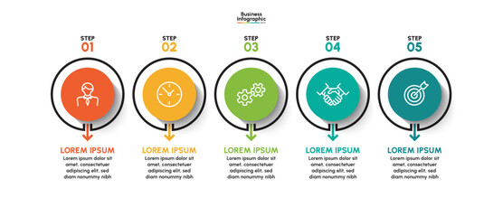 Business infographic design background template