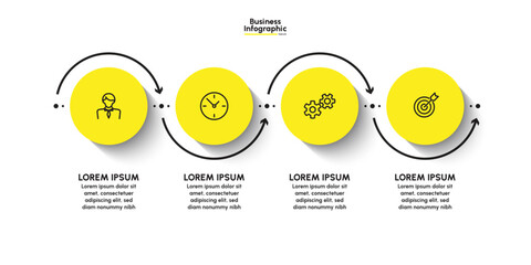 Business infographic design background template