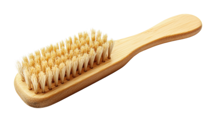 Cleaning brush with stiff bristles Transparent background, PNG file