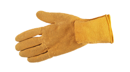 Cleaning glove with textured palm Transparent background, PNG file