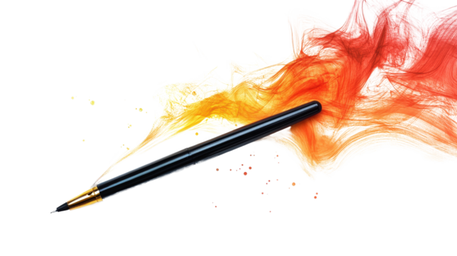 Digital pen with pressure sensitivity, Transparent background, PNG file