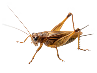 Cricket insect isolated on a transparent background