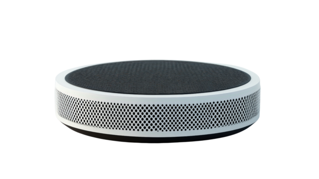 Conference speakerphone round, Transparent background, PNG file