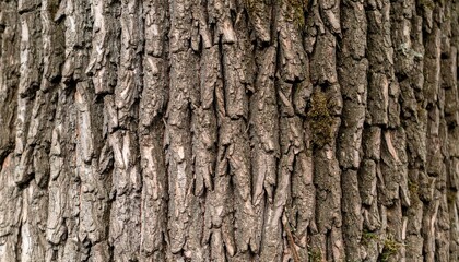 Close-up of Rough Brown Bark Texture on a Chestnut Tree Showing Detailed Natural Pattern