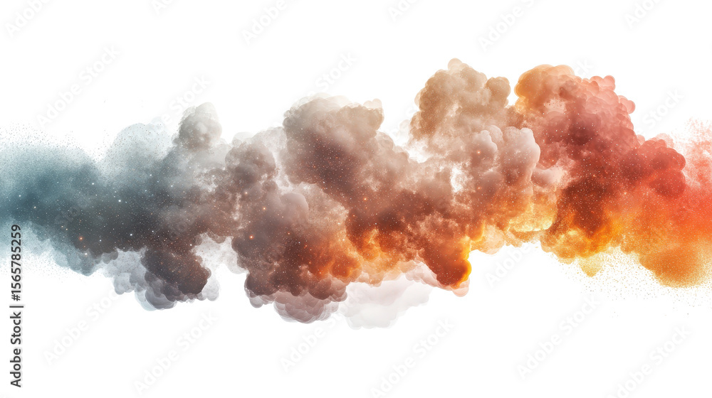 Poster electron cloud density map transparent background, png file