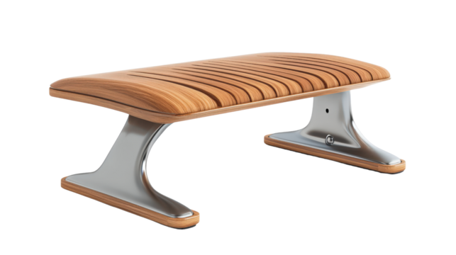 Ergonomic footrest for under desk, Transparent background, PNG file