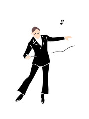 音楽を奏でる指揮者png