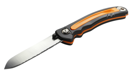 Folding pruning saw straight blade, Transparent background, PNG file Prompter Creative