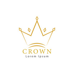 Crown logo simple template design 