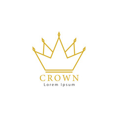 Crown logo simple template design 