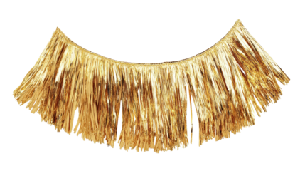Foil fringe headband accessory, Transparent background, PNG file