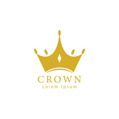 Crown logo simple template design 