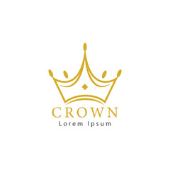 Crown logo simple template design 