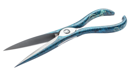 Garden scissors with curved blades, Transparent background, PNG file Prompter Creative